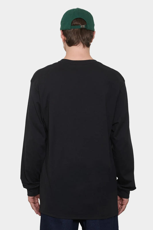 men#@Лонгслів ONE POINT LOGO чорний