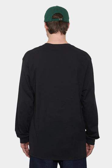 men#@Лонгслів ONE POINT LOGO чорний
