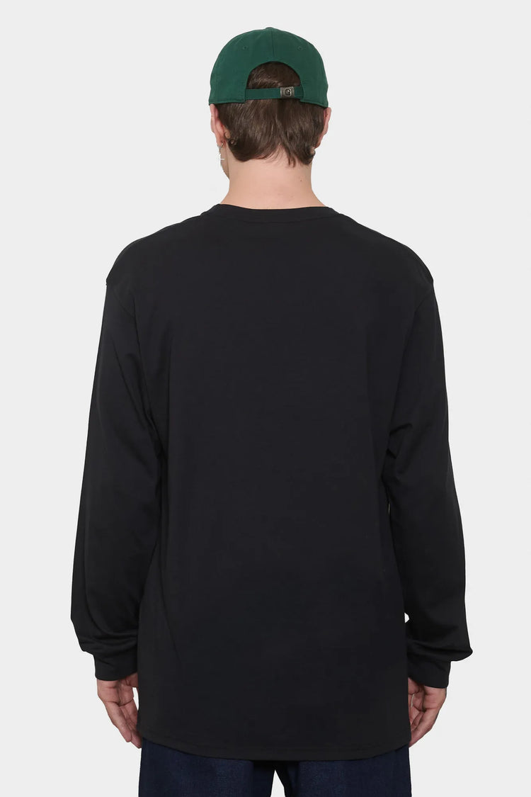 men#@Лонгслів ONE POINT LOGO чорний