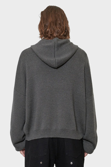 men#@Зіп-худі LAMPI KNIT темно-сірий