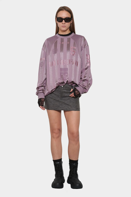 women#@Джерсі FOOTBALL MESH LS фіолетовий