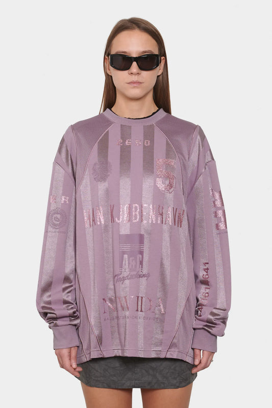 women#@Джерсі FOOTBALL MESH LS фіолетовий