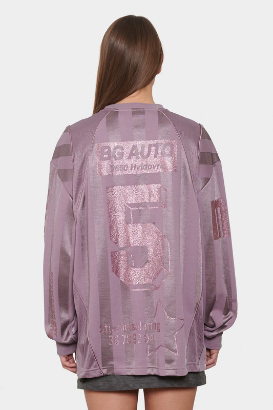 women#@Джерсі FOOTBALL MESH LS фіолетовий