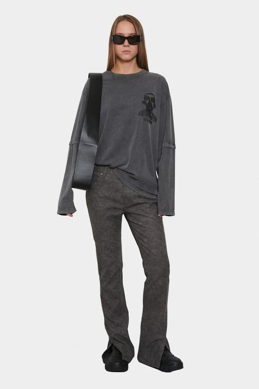 women#@Лонгслів CONCRETE BOY темно-сірий