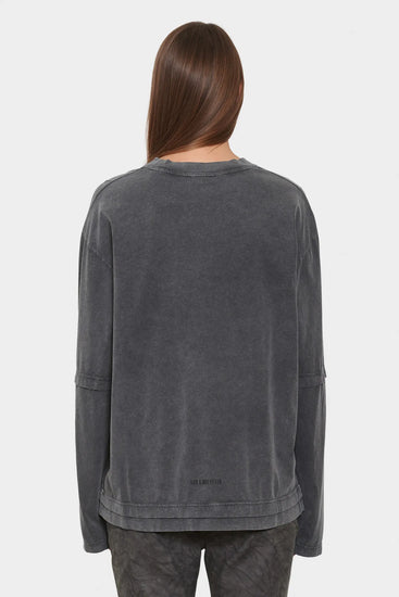 women#@Лонгслів CONCRETE BOY темно-сірий