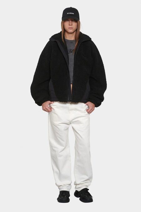 women#@Флісова куртка FLEECE JACKET чорна