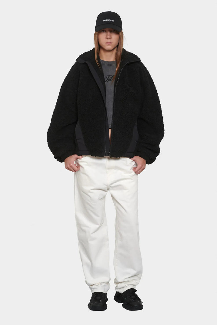 women#@Флісова куртка FLEECE JACKET чорна