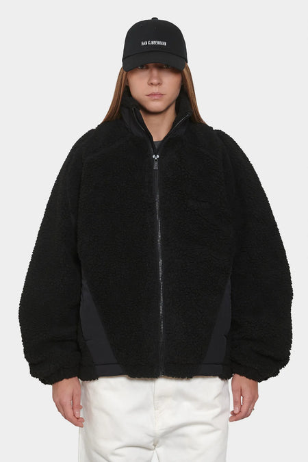 women#@Флісова куртка FLEECE JACKET чорна