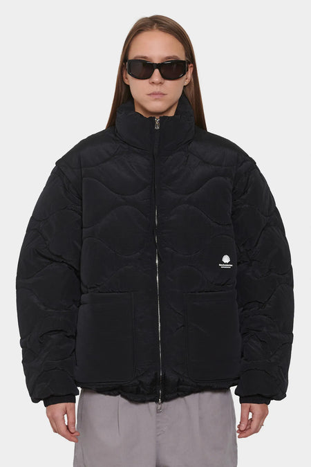 women#@Куртка DETACHABLE JACKET чорна