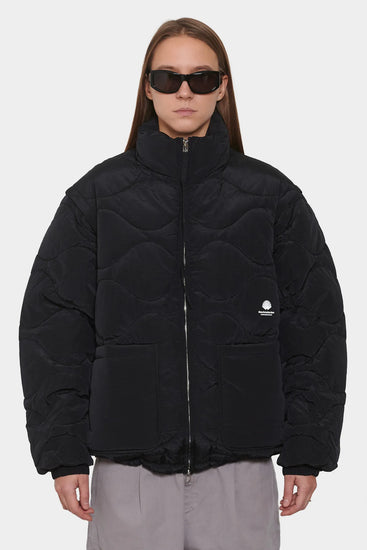 women#@Куртка DETACHABLE JACKET чорна