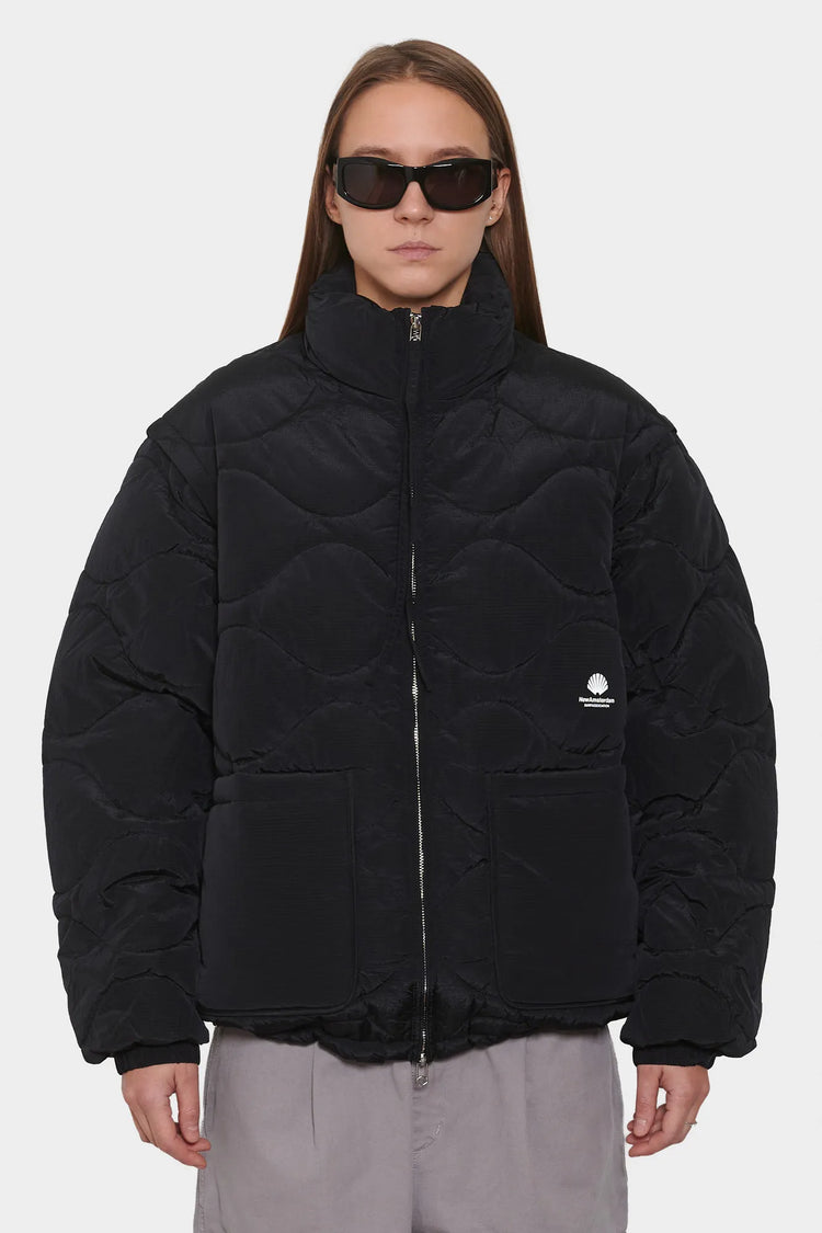 women#@Куртка DETACHABLE JACKET чорна