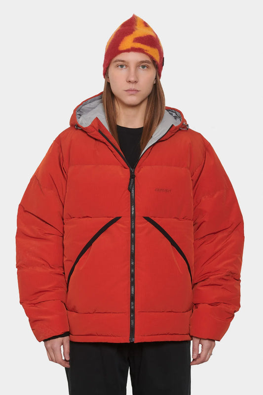 women#@Пуховик DOWN PUFFER HOODED червоний