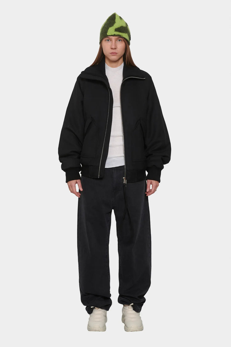 women#@Бомбер WOOL BOMBER чорний