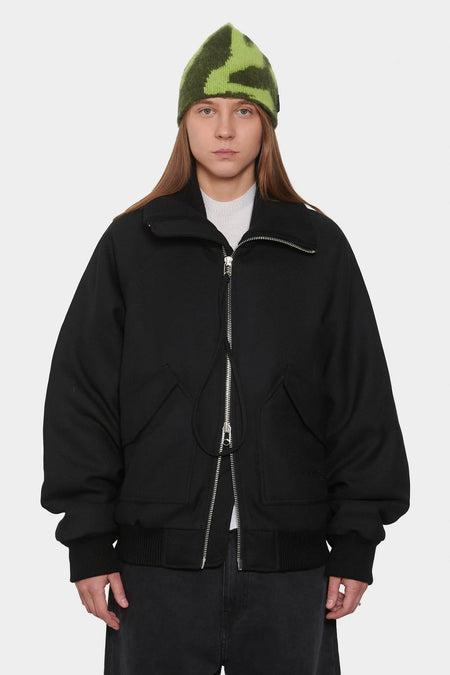 women#@Бомбер WOOL BOMBER чорний