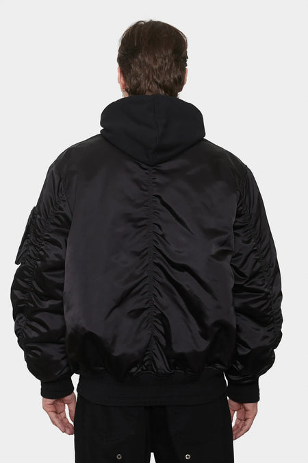 men#@Куртка NYLON BOMBER чорна