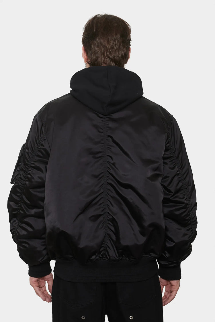 men#@Куртка NYLON BOMBER чорна
