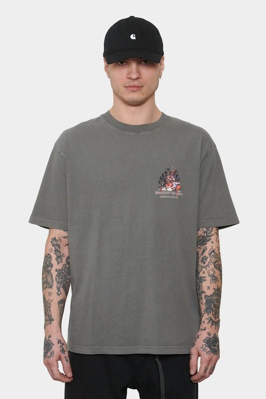 men#@Футболка BUFFET сіра