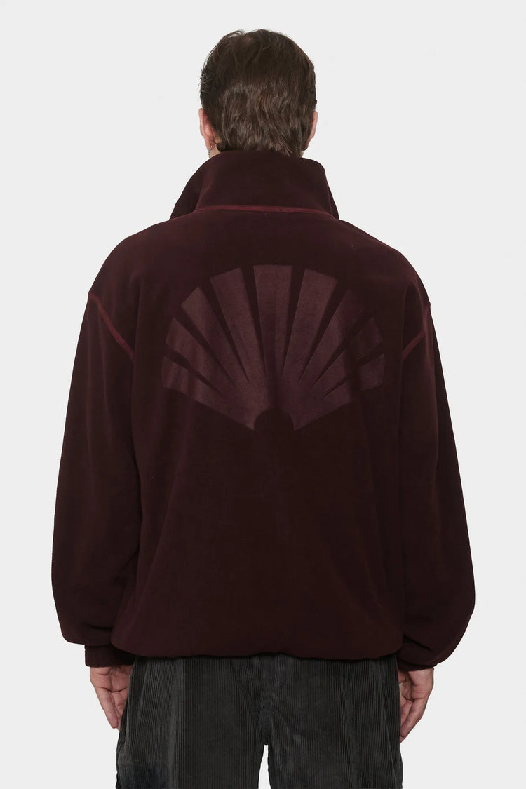 men#@Куртка FLEECE HALF ZIP червона