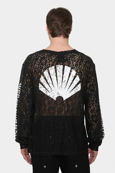 men#@Лонгслів LACE LOGO чорний