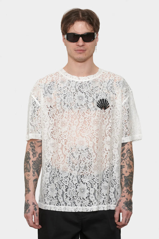 men#@Футболка LACE LOGO біла