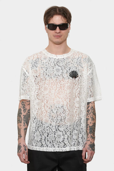 men#@Футболка LACE LOGO біла