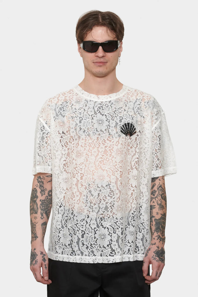 men#@Футболка LACE LOGO біла