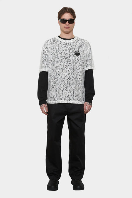 men#@Футболка LACE LOGO біла