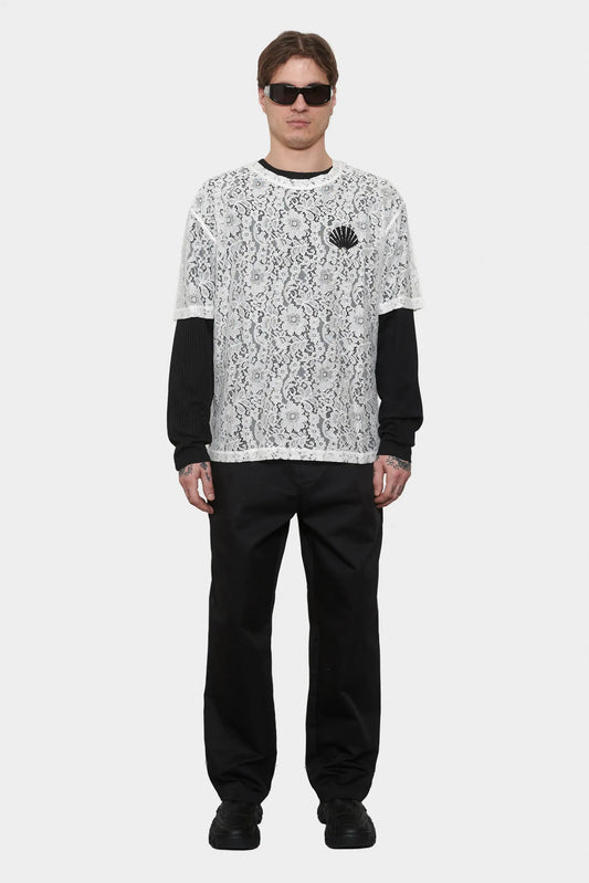 men#@Футболка LACE LOGO біла