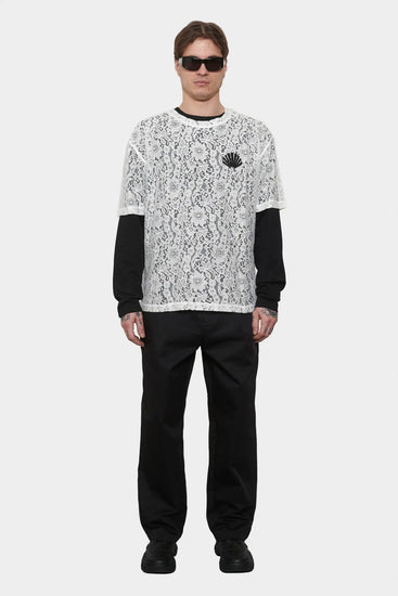 men#@Футболка LACE LOGO біла