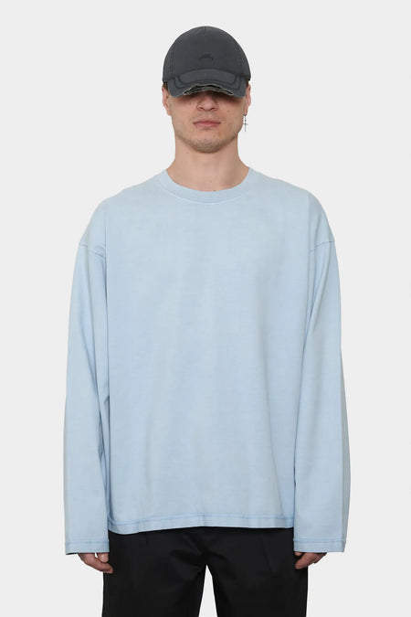 men#@Лонгслів LOGO LINE блакитний