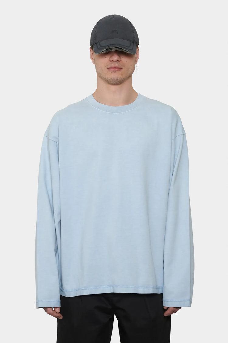 men#@Лонгслів LOGO LINE блакитний