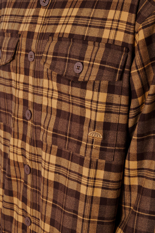 Сорочка FLANER SHIRT коричнева, купити онлайн в магазині.