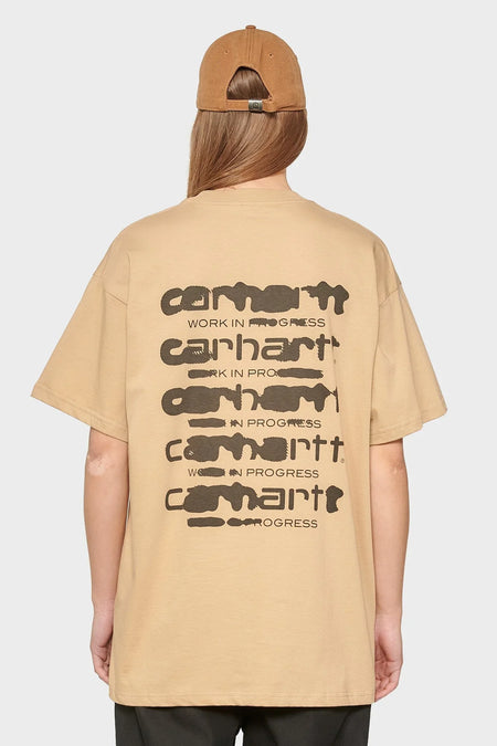 women#@Футболка INK BLEED бежева