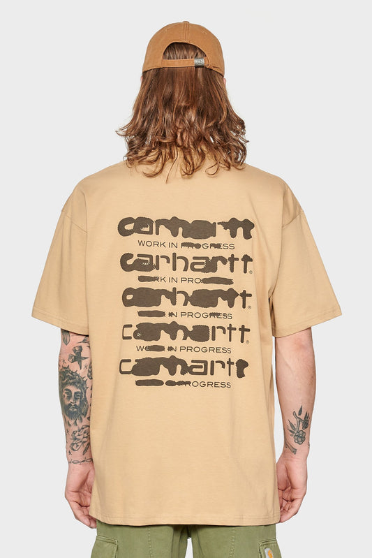 men#@Футболка INK BLEED бежева