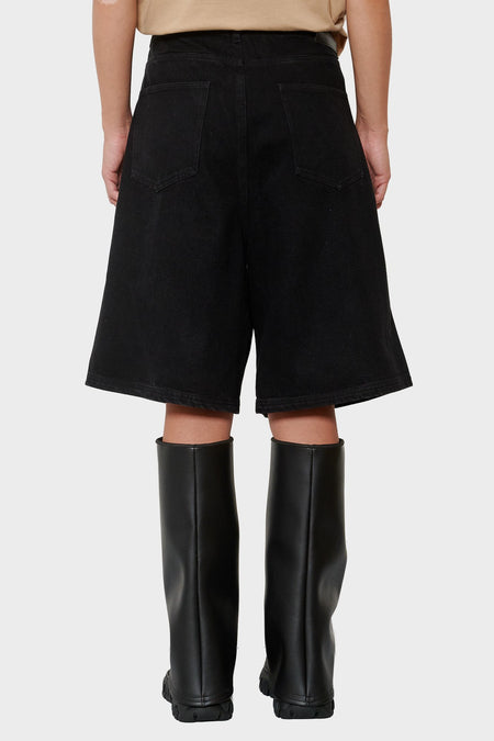 women#@Джинсові шорти BAGGY чорні