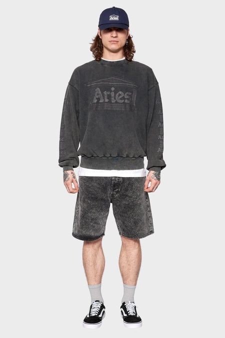 men#@Світшот AGED ANCIENT COLUMN чорний