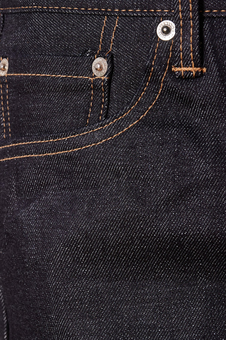 Джинси REGULAR TAPERED RAINBOW SELVAGE темно-сині