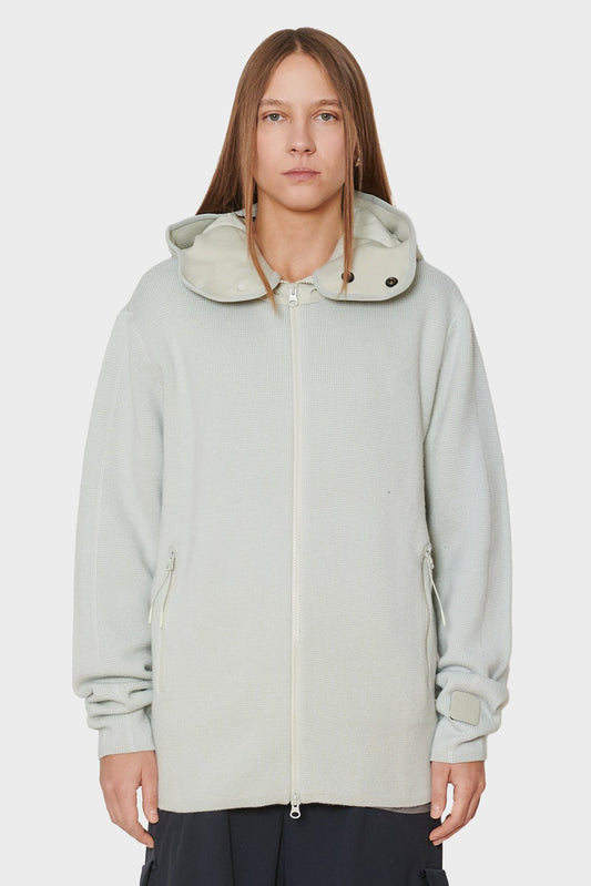 women#@Зіп-худі HOODED MERINO WOOL білий