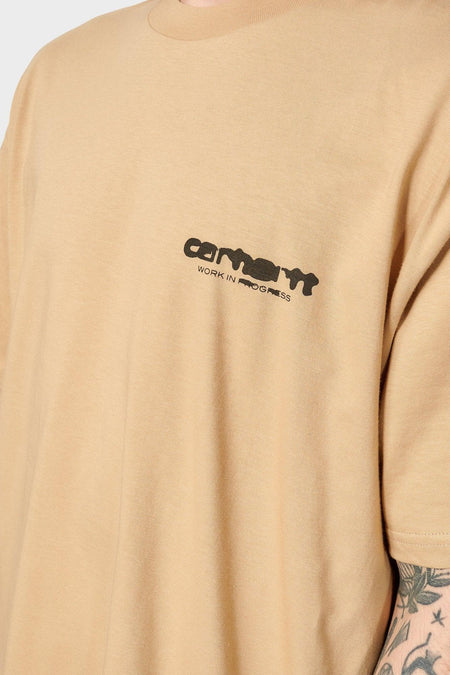 Футболка INK BLEED бежева