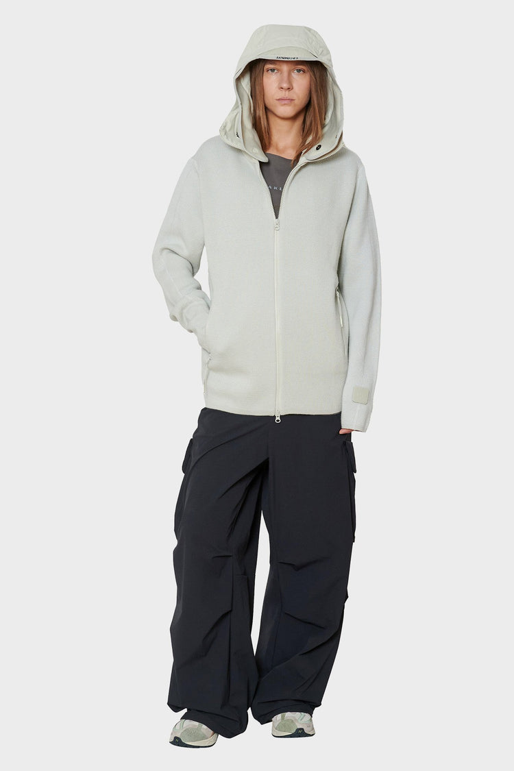 women#@Зіп-худі HOODED MERINO WOOL білий