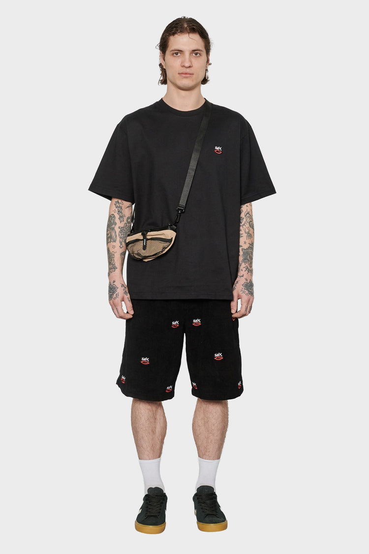 men#@Футболка MINI EMBROIDERED LOGO чорна
