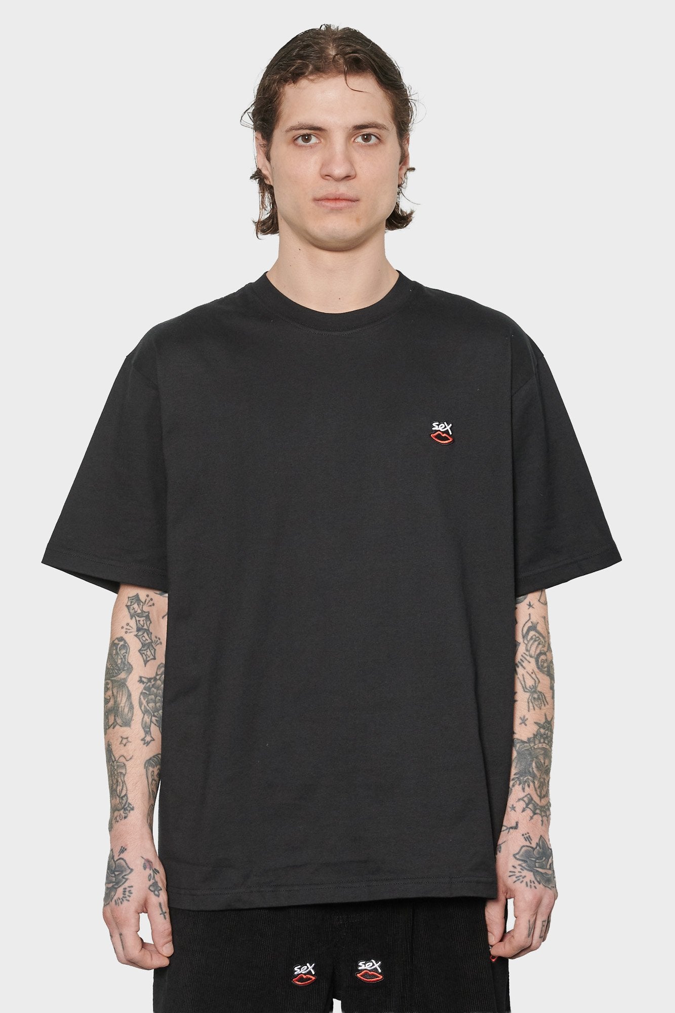 

men#@Футболка MINI EMBROIDERED LOGO чорна
