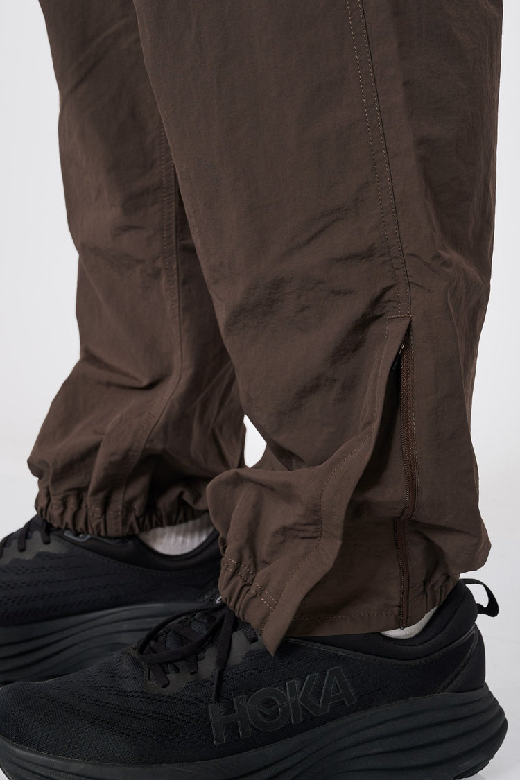 Спортивні штани NYLON TRACK  темно-коричневі