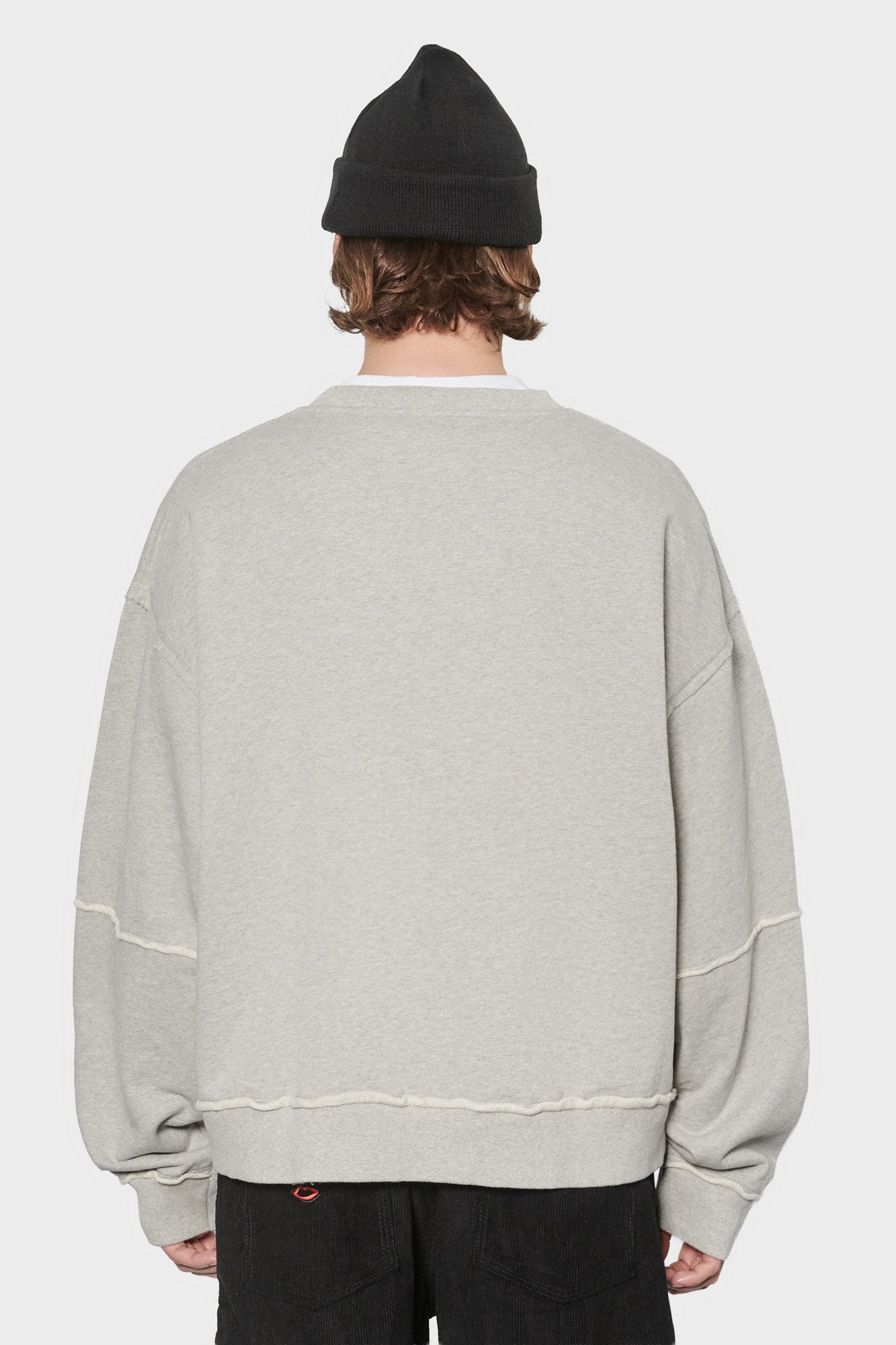 

men#@Світшот PANELLED CREW NECK сірий
