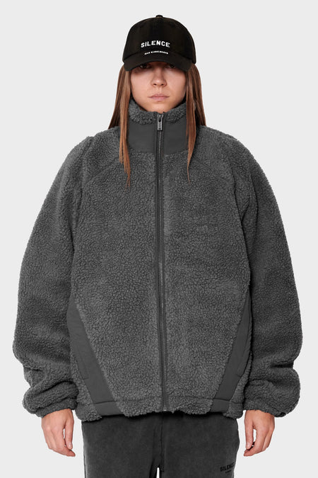 women#@Флісова куртка FLEECE JACKET темно-сіра, купити онлайн в магазині.