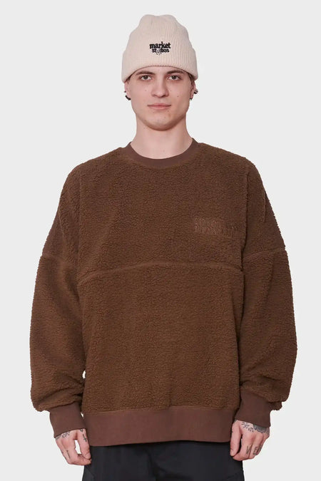 men#@Флісовий світшот COORDINATE коричневий, купити онлайн в магазині.