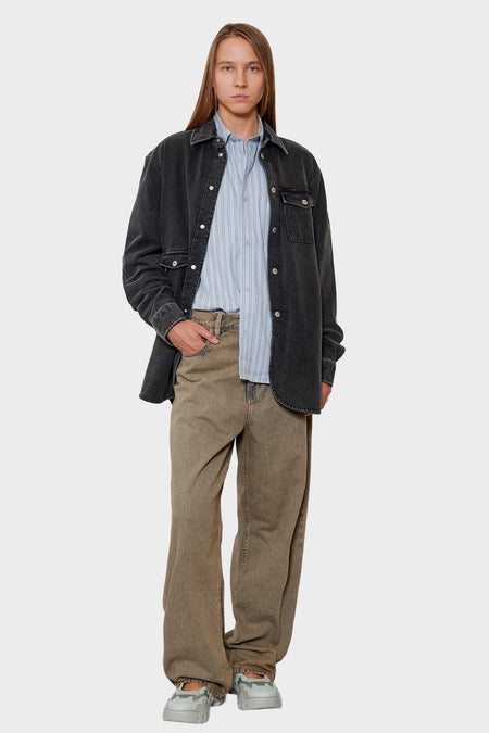 women#@Сорочка ARMY OVERSHIRT темно-сіра