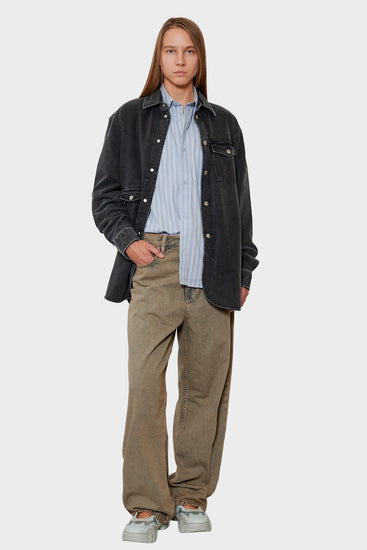 women#@Сорочка ARMY OVERSHIRT темно-сіра