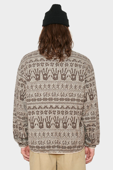 men#@Светр KNOTTY KNIT сірий, купити онлайн в магазині.