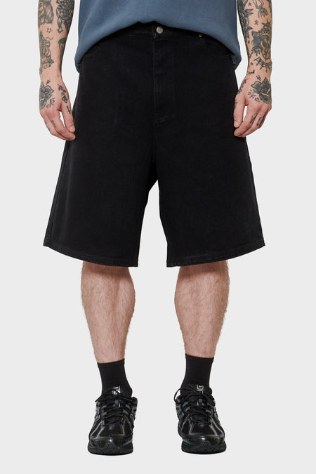 men#@Джинсові шорти BAGGY чорні